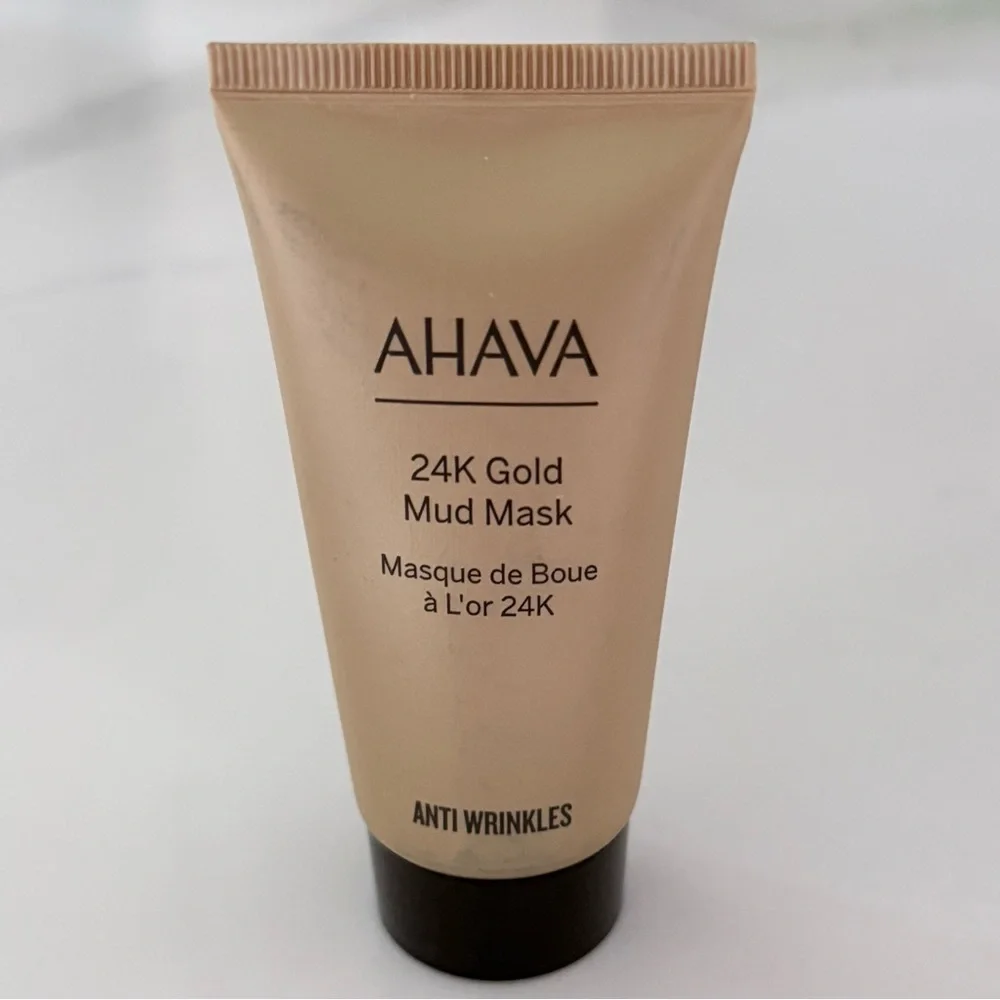 AHAVA 24k Gold Mineral Mud Mask for Illuminating Glow - Vegan Pregnancy-safe